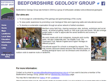 Tablet Screenshot of bedfordshiregeologygroup.org.uk